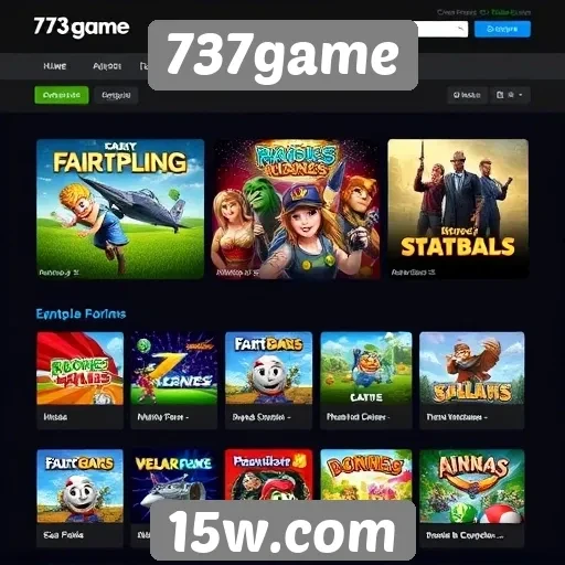 Exploração das funcionalidades do site 737game